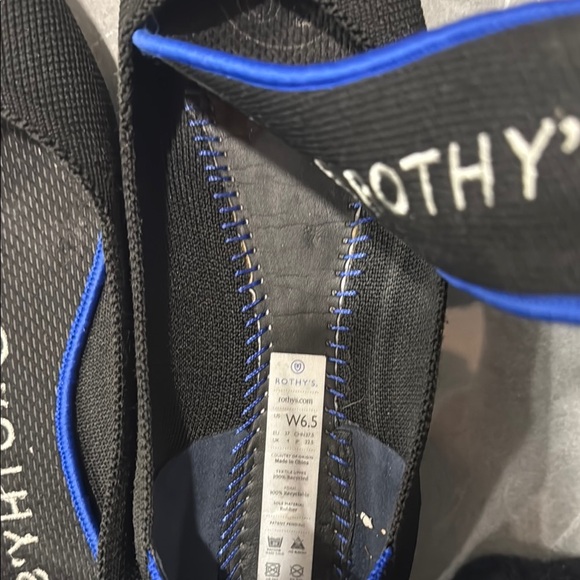 Rothy's Black and Blue Flats - Picture 4 of 4